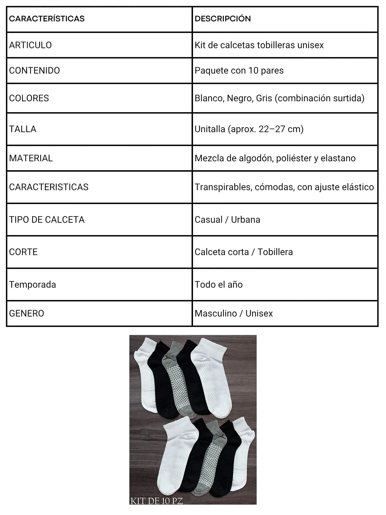 MB-05 KIT DE 10 2525